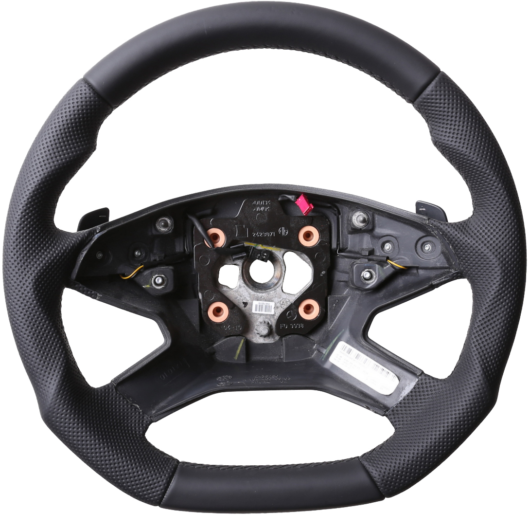 Mercedes Lenkrad W164 ML W212 S212 E Klasse Abgeflacht Kombibezug Naht schwarz