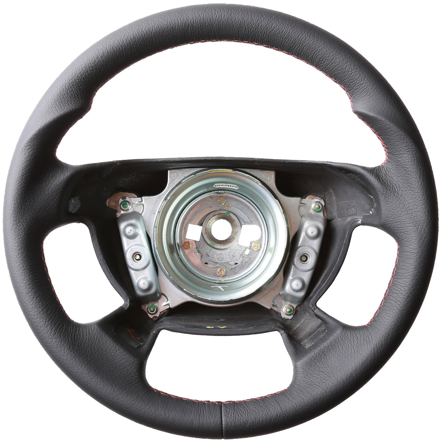 Mercedes Lenkrad CLK W208 SLK R170 SL R129 W202 Daumenauflagen nur genarbt Naht rot