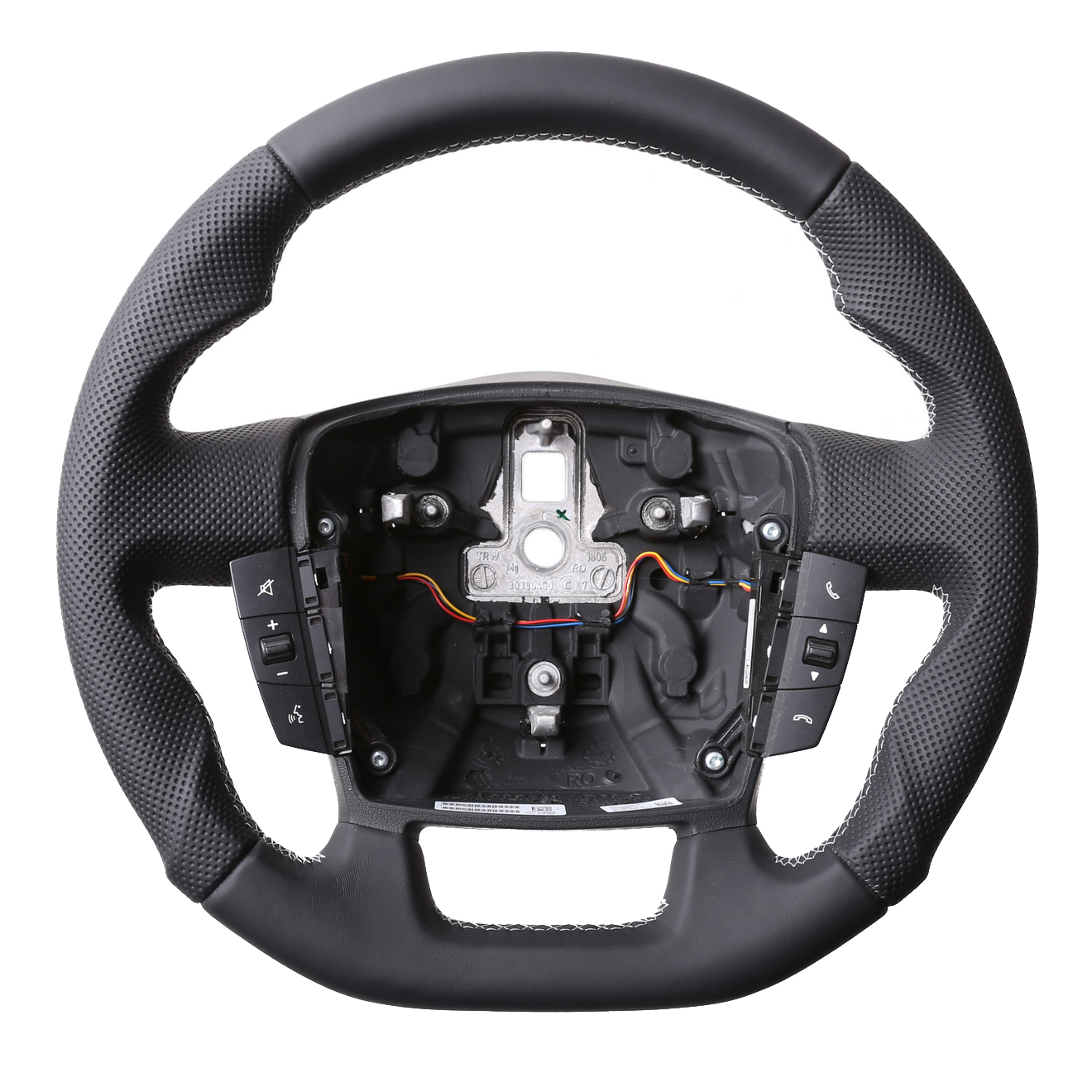 Fiat Lenkrad Ducato Peugeot Boxer Citroen Jumper Abgeflacht Kombibezug Naht silber