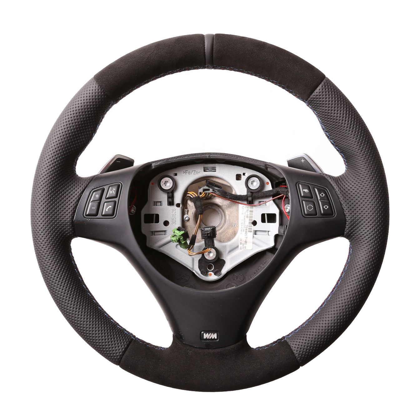 BMW Lenkrad E84 X1 E87 E88 E90 E91 Kombibezug Alcantara 12 Uhr Markierung M-Naht