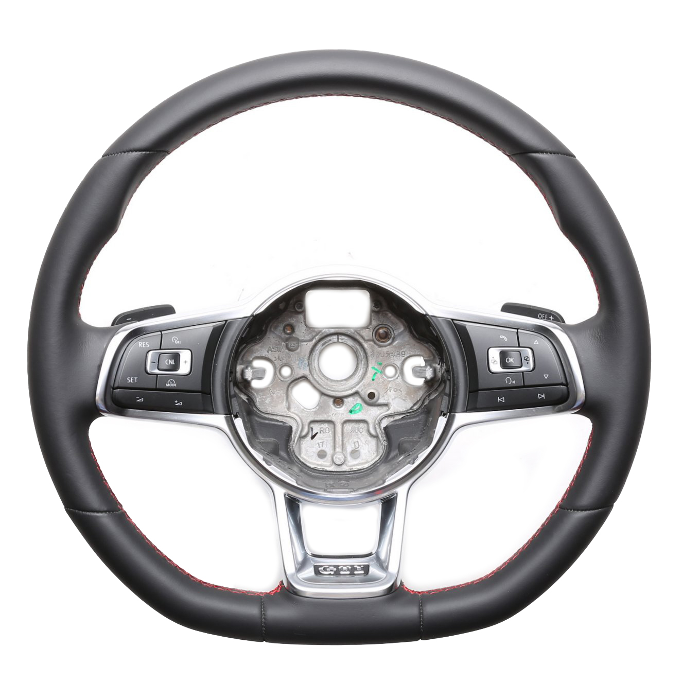 VW Lenkrad Golf 7 GTI Polo GTI GTD Polo Arteon T-Roc Tiguan Nappa Naht rot