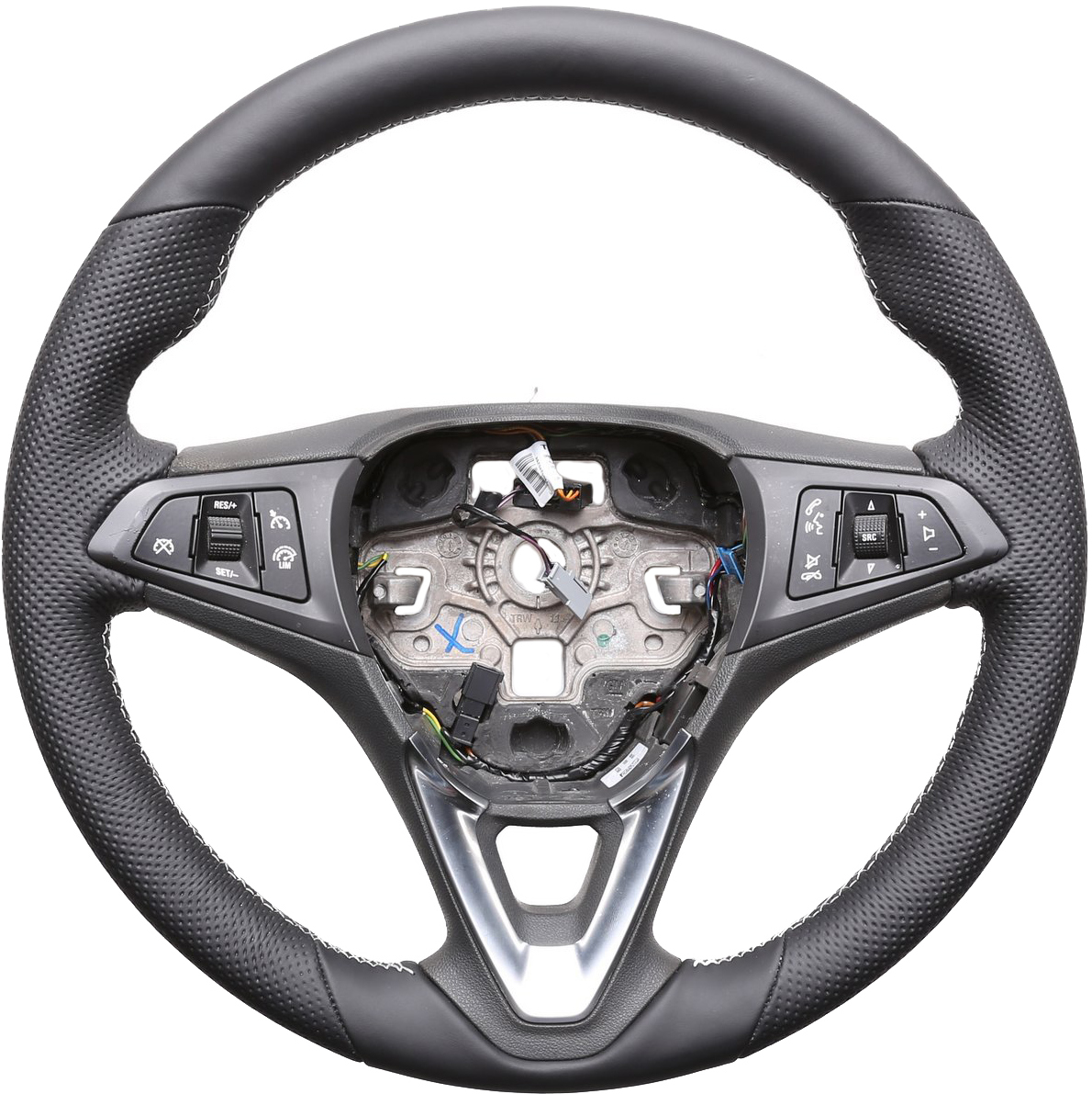 Opel Lenkrad Astra K Corsa E Insignia B B Karl Combo E Crossland Grandland Kombibezug Naht silber