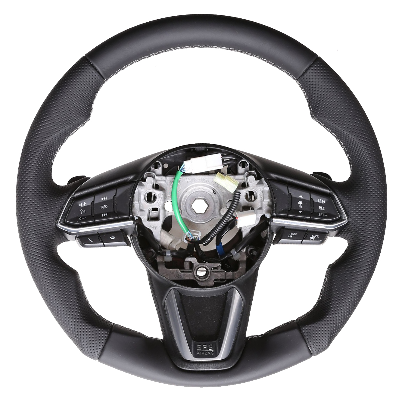 Mazda Lenkrad CX3 CX5 Tuning NEU Kombibezug Naht silber