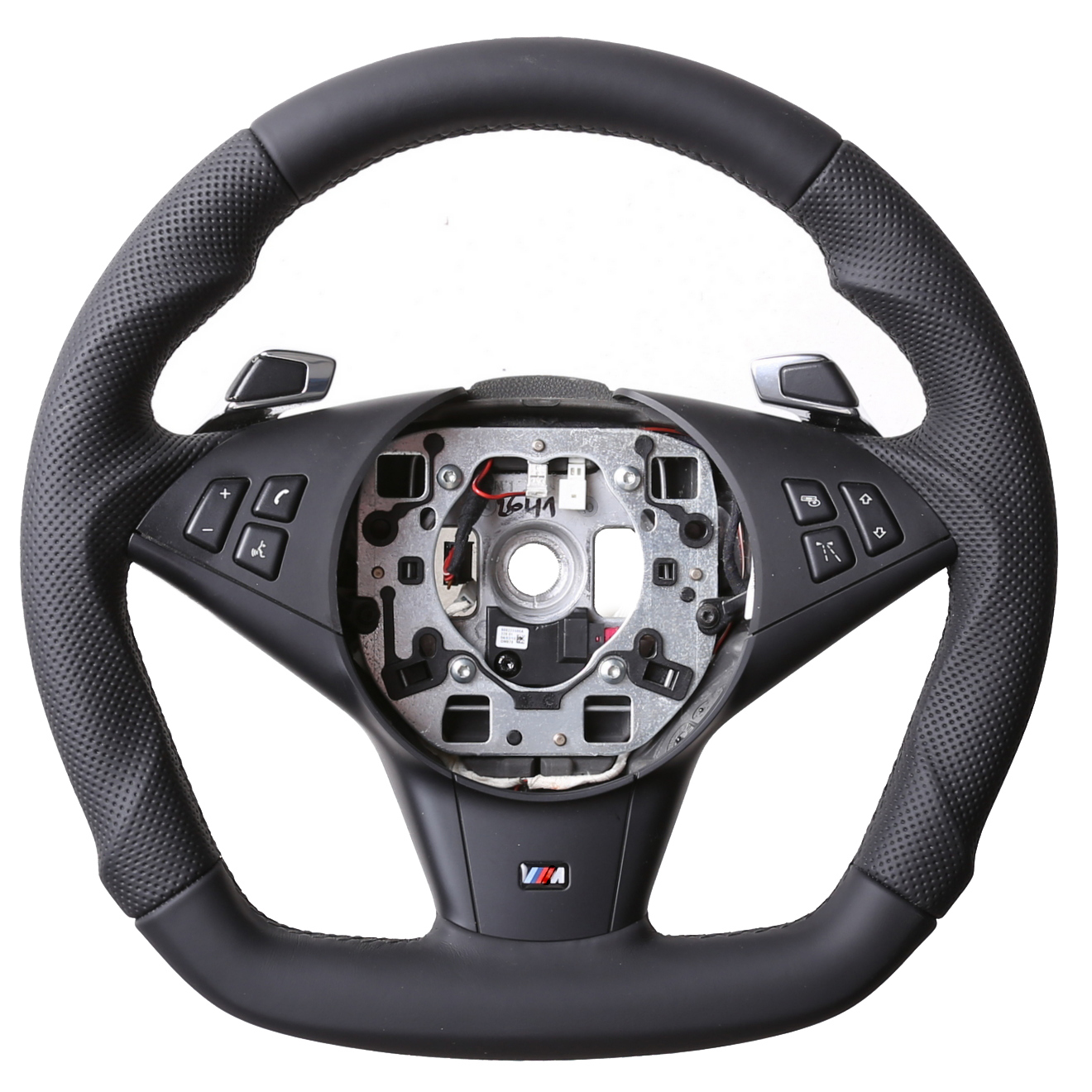 BMW Lenkrad E60 61 63 64 Sport  Abgeflacht Kombibezug Naht schwarz