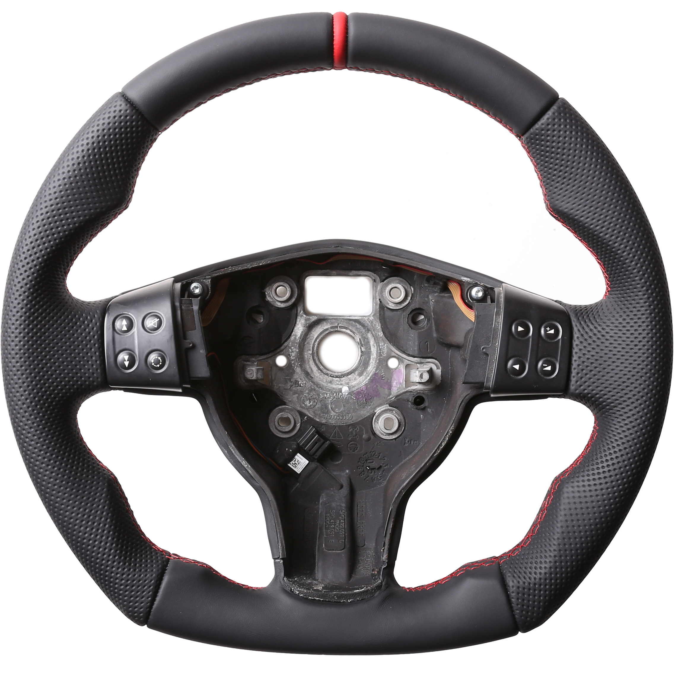 Seat Lenkrad Altea Leon Toledo Abgeflacht NEU 12 Uhr Markierung rot Naht rot