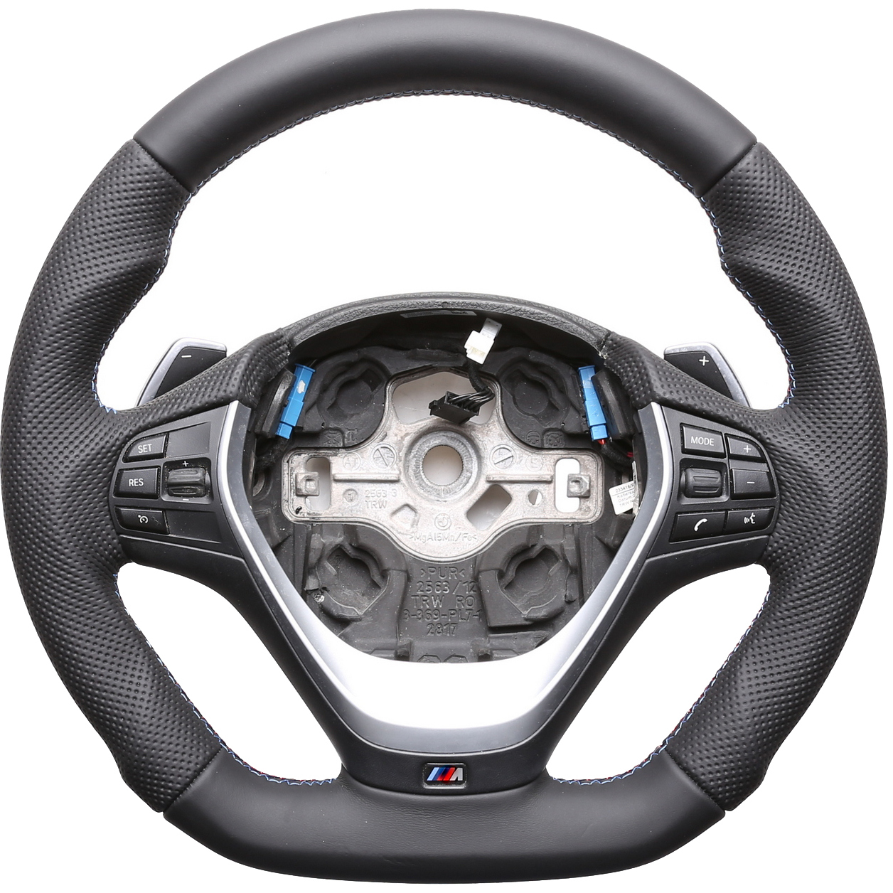 BMW Lenkrad F15 F16 F20 F21 F22 F25 F30 F31 F32 F33 F34 F36 Abgeflacht Kombibezug M-Naht