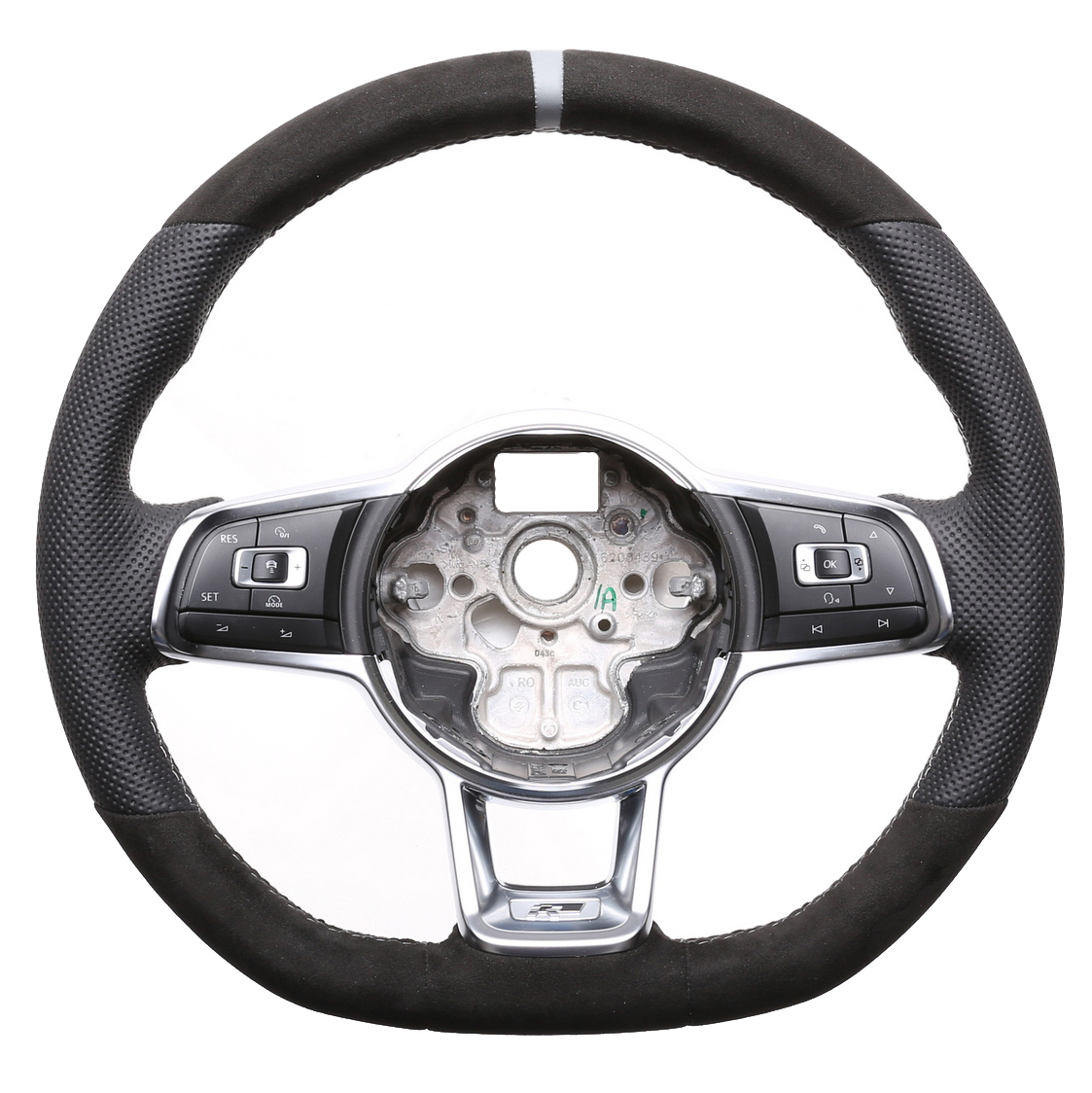 VW Lenkrad Golf 7 GTI Polo GTI GTD Polo Arteon T-Roc Tiguan Kombibezug Alcantara 12 Uhr Markierung