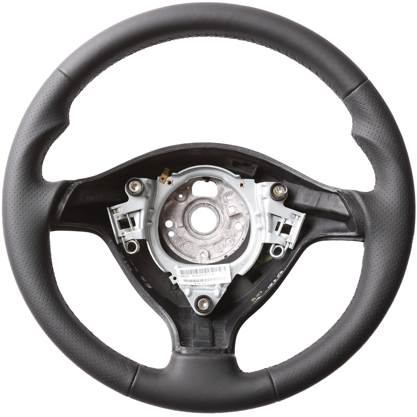 VW Lenkrad Golf 4 Passat 3B 3BG Bora Seat Leon Daumenauflagen Kombibezug Naht schwarz