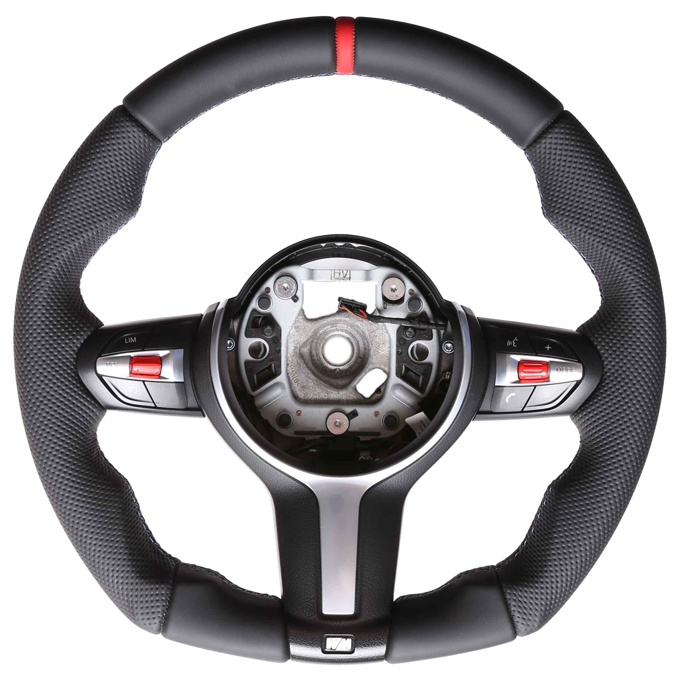 BMW Lenkrad F15 F20 F21 F22 F25 F30 F34 F32 F33 F36 Abgeflacht NEU Kombibezug 12 Uhr Markierung