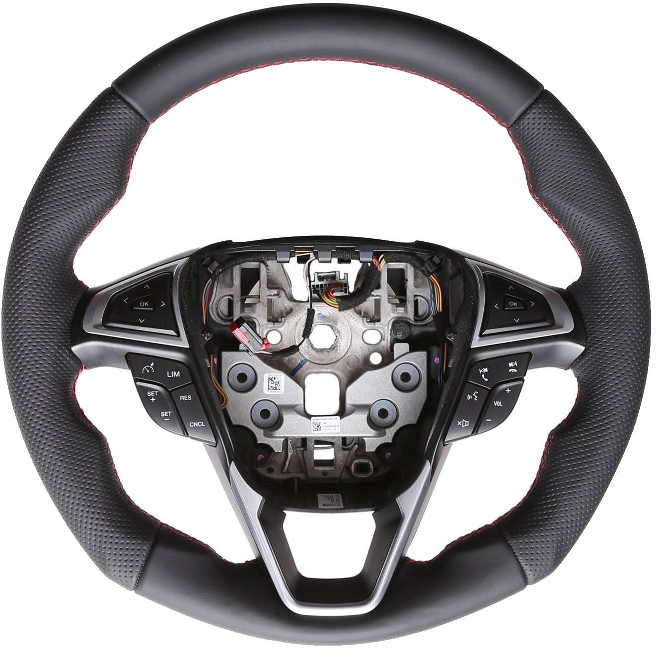 Ford Lenkrad Mondeo Fusion Edge Fiesta Galaxy S-Max Tuning Kombibezug Naht rot