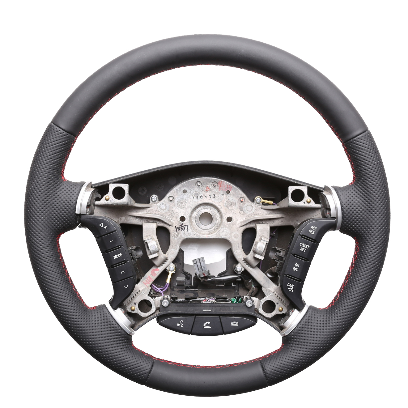 Mitsubishi Pajero Lenkrad V80 V90 V20 Kombibezug Naht rot