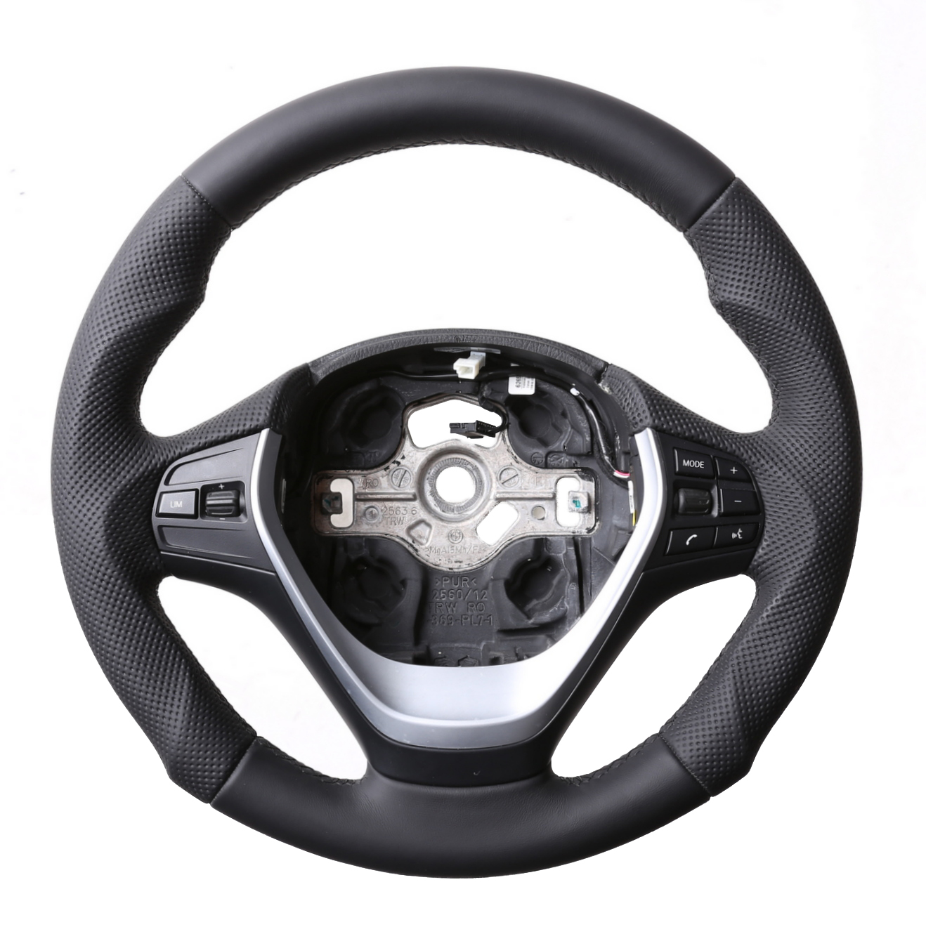 BMW Lenkrad F15 F20 F21 F22 F30 F31 F32 F33 F34 GT Tuning Kombibezug Naht schwarz