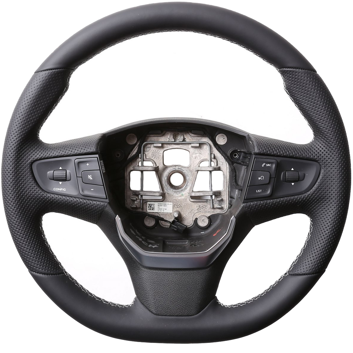 Peugeot Lenkrad Expert Traveller Toyota ProAce Verso Citroen Jumpy III Kombibezug Naht rot