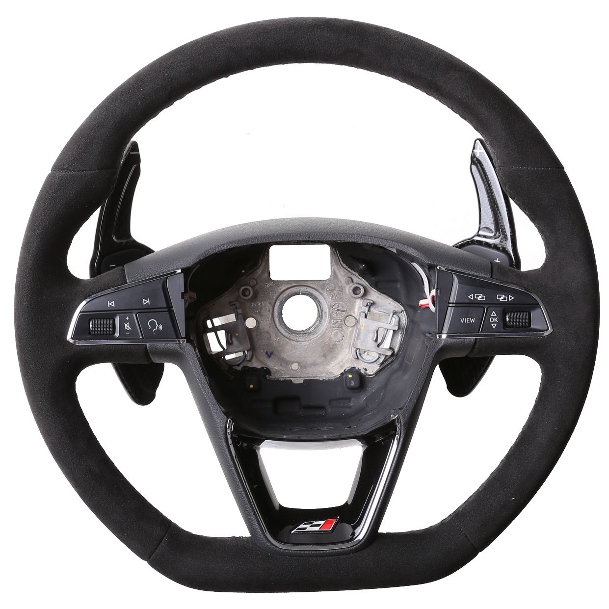 Seat Lenkrad Alhambra Arona Ateca Ibiza Leon Tarraco Toledo Alcantara Naht schwarz