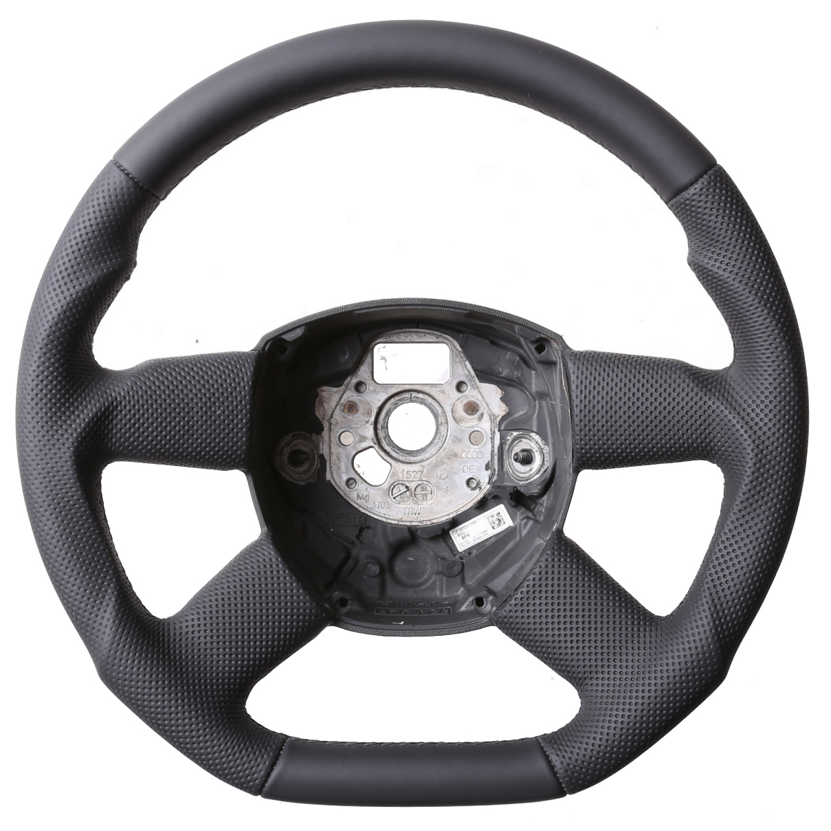 Audi Lenkrad A3 A4 A6 A8 Abgeflacht Kombibezug Naht schwarz