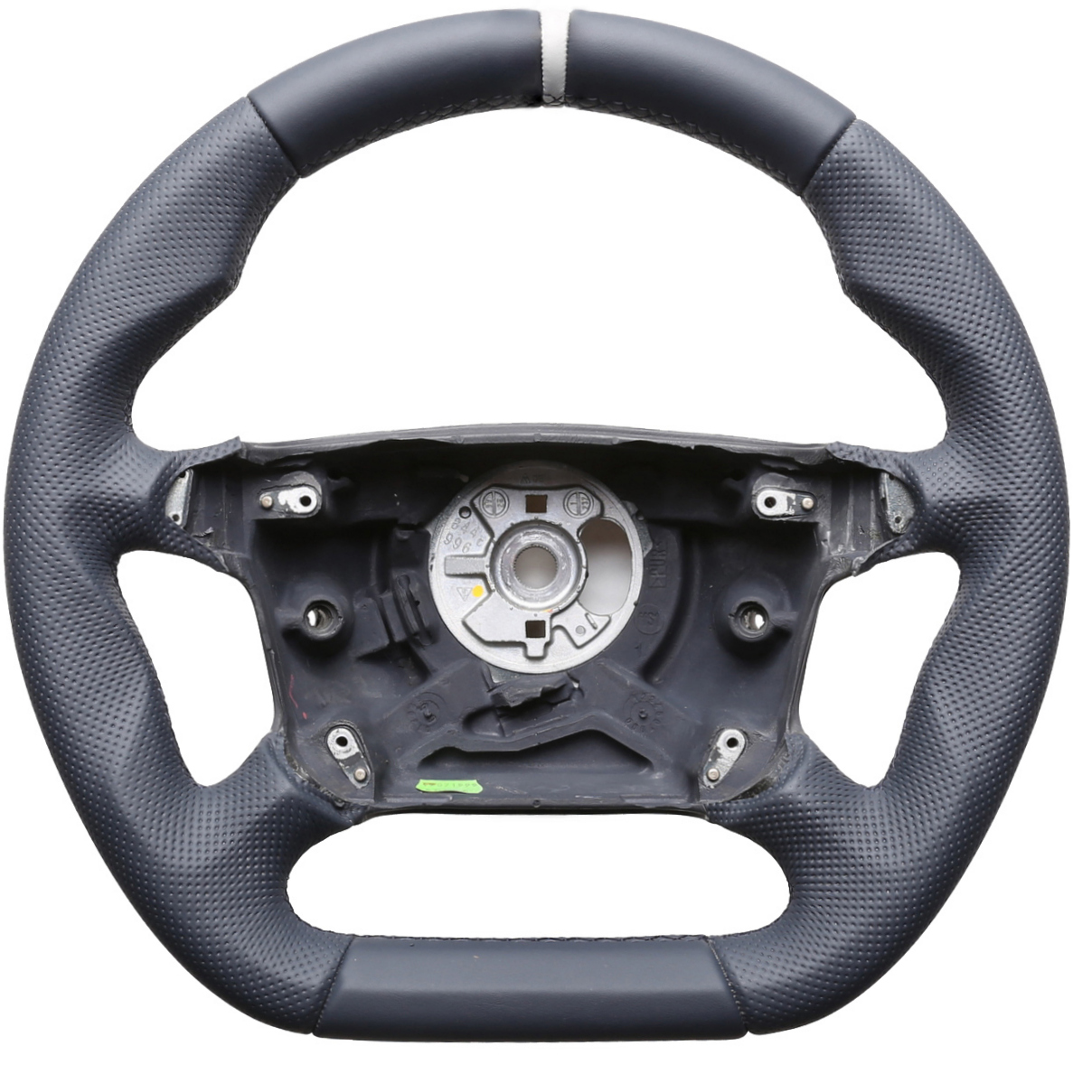 Porsche Lenkrad 911 993 996 986 Boxster blau Abgeflacht Kombibezug 12 Uhr Markierung silber