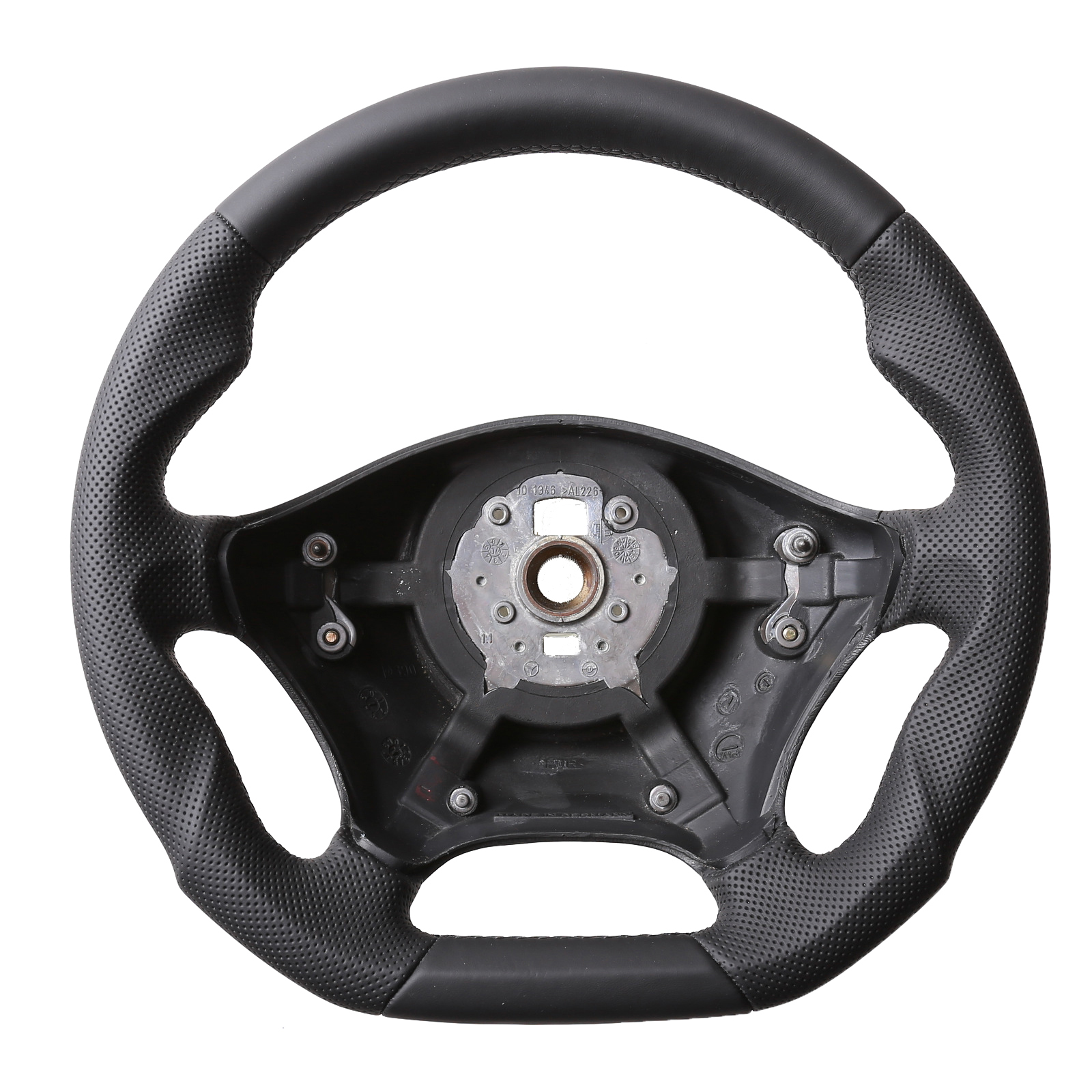 VW Lenkrad Crafter Abgeflacht Kombibezug Naht schwarz