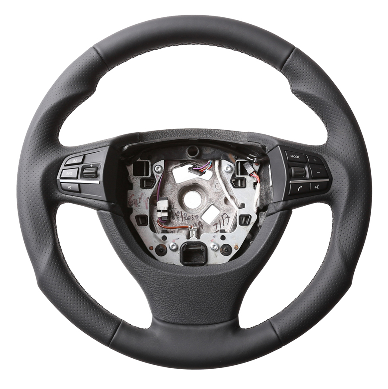 BMW Lenkrad F01 F06 F07 F10 F11 F12 F13 Tuning MFL Kombibezug Naht schwarz