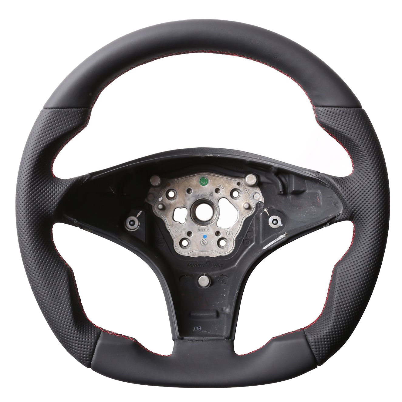 Mercedes Lenkrad CL 203 C219 CLS SLK R230 R171 Abgeflacht NEU Kombibezug Naht rot