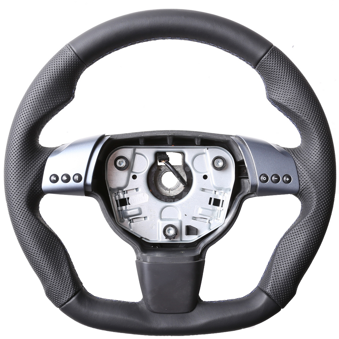 Opel Lenkrad Vectra C Abgeflacht Kombibezug Naht blau