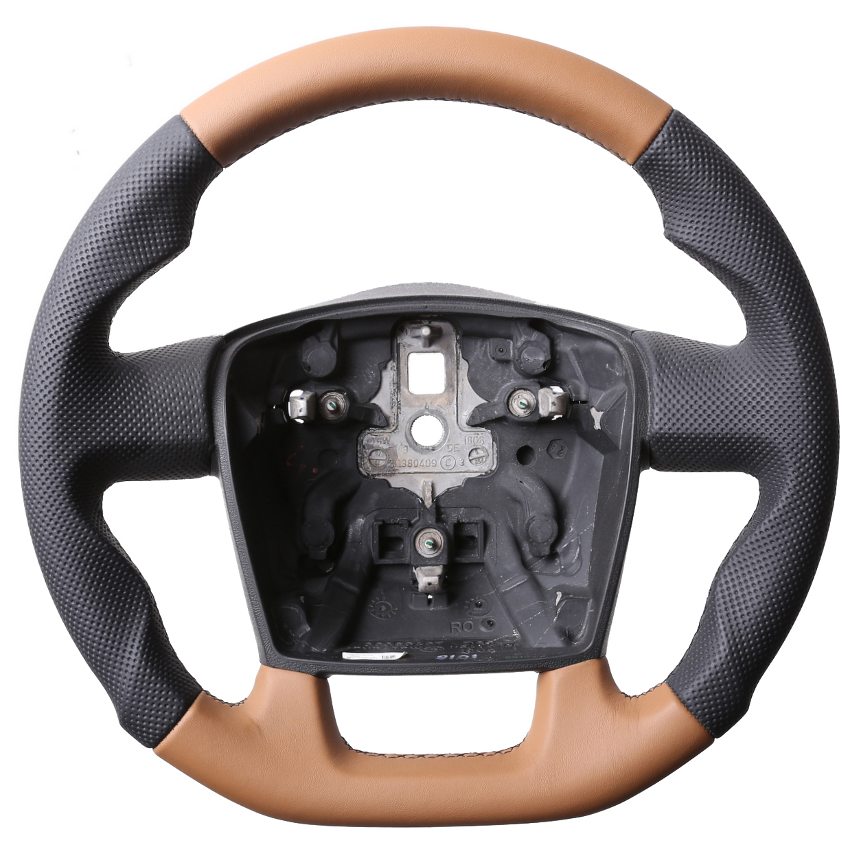 Fiat Lenkrad Ducato Peugeot Boxer Bicolor braun Abgeflacht Naht schwarz