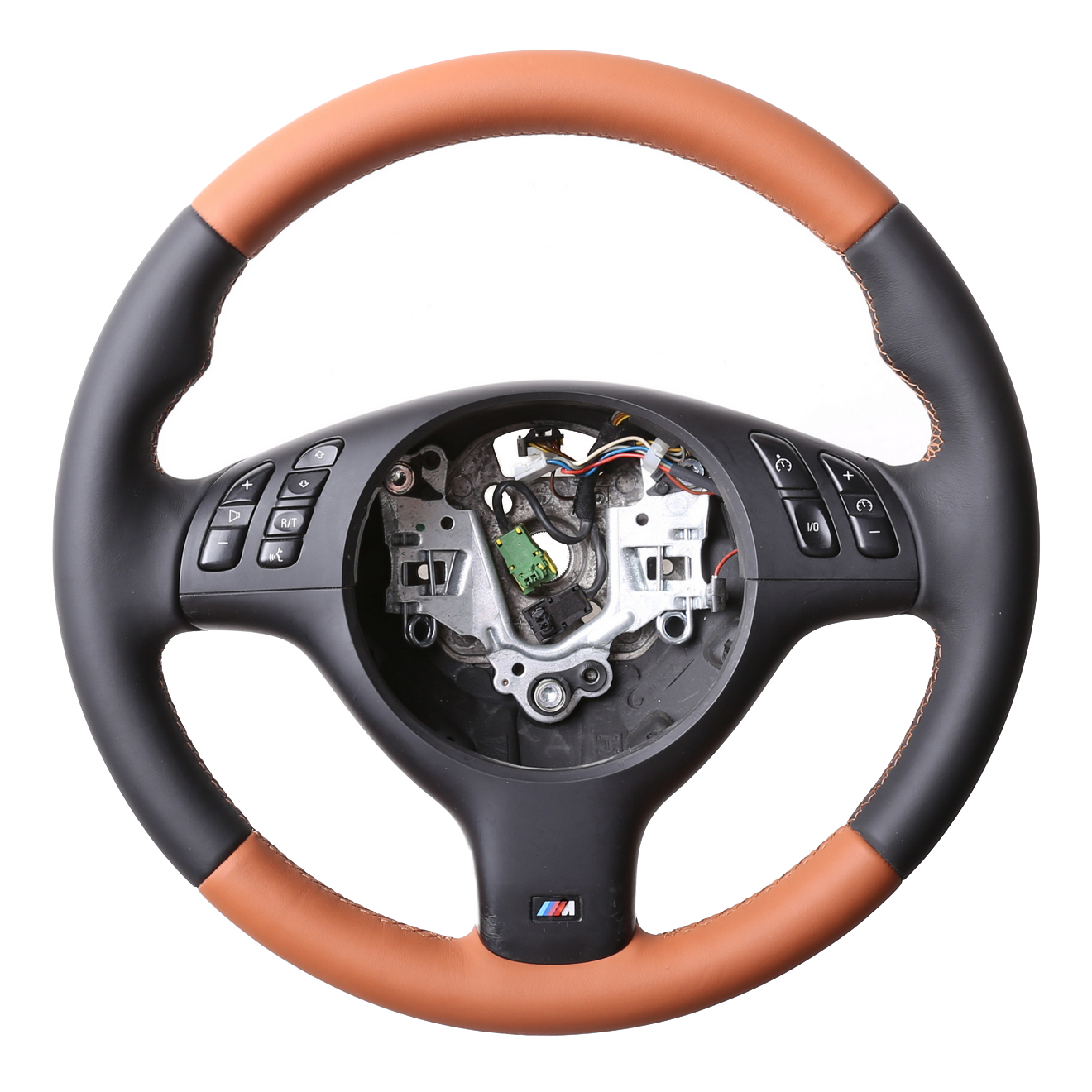 BMW Lenkrad E39 E46 M-Sport Bicolor zimt Klassisch nur Nappa Naht zimt