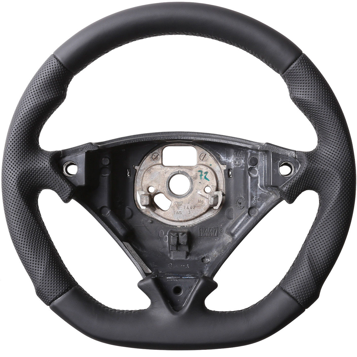 Porsche Lenkrad Cayenne Turbo 955 957 Abgeflacht Kombibezug Naht schwarz