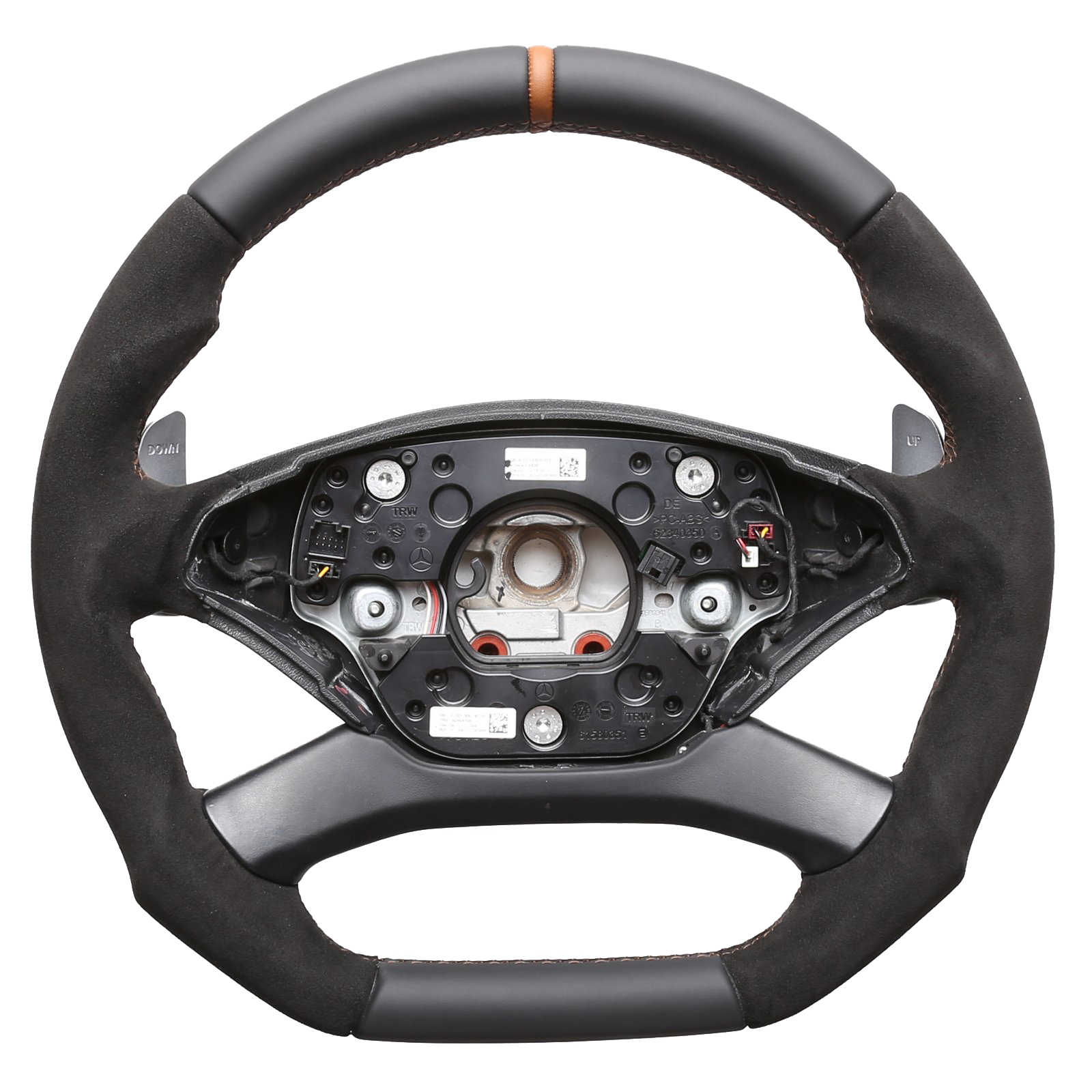 Mercedes Lenkrad W221 C216 CL AMG Facelift Ab Modelljahr 2010 Abgeflacht Kombibezug Alcantara