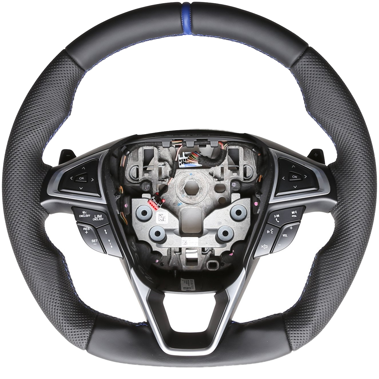 Ford Lenkrad Mondeo Fusion Edge Fiesta Galaxy S-Max Abgeflacht NEU Kombibezug 12 Uhr Markierung