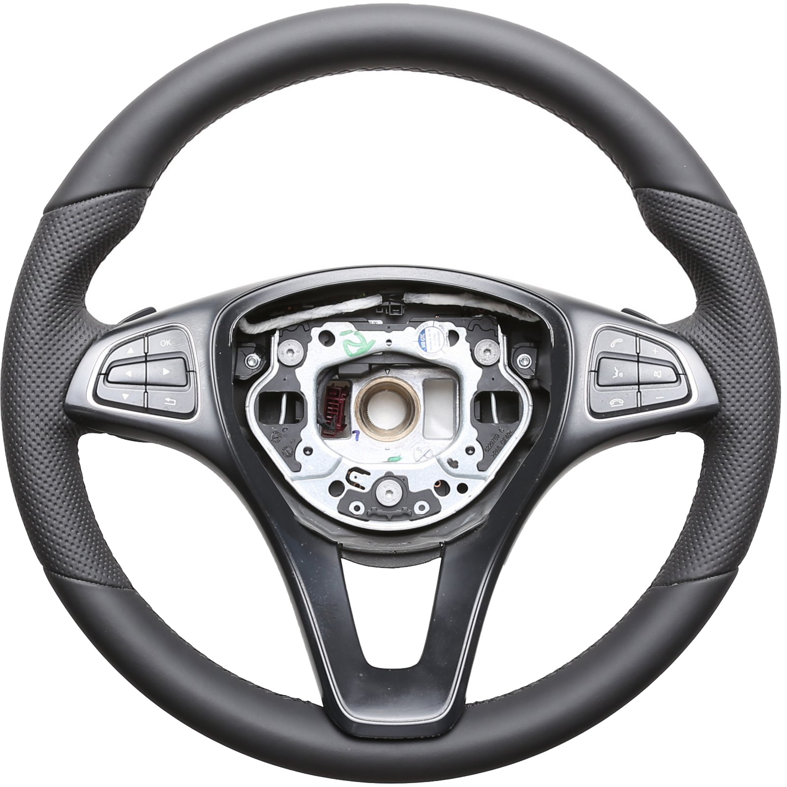 Mercedes Lenkrad A CLA GLC X Klasse W176 W117 X253 470 Kombibezug Naht schwarz