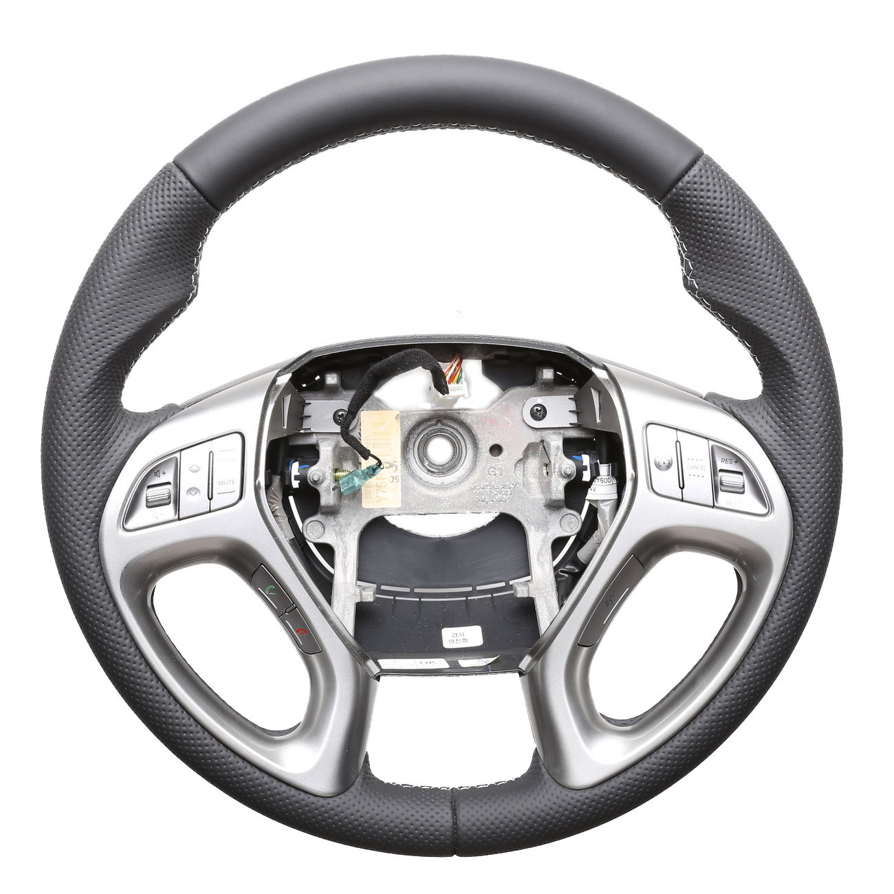 Hyundai Lenkrad ix35 Daumenauflagen Kombibezug Naht silber