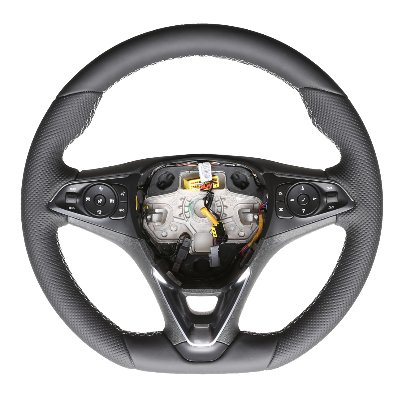 Opel Lenkrad Astra K Corsa E Insignia B Karl Combo E Crossland Grandland Kombibezug Naht silber