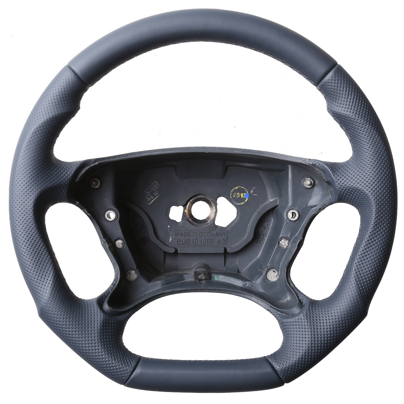 Mercedes Lenkrad R230 W209 W211 Abgeflacht Kombibezug Naht blau