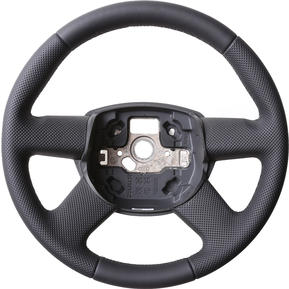 Audi Lenkrad A3 A4 A6 A8 Q3 Q5 Kombibezug Naht schwarz