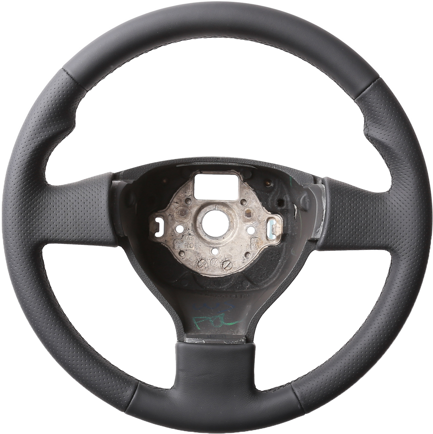 VW Lenkrad Golf 5 Fox Touran Polo 9N Passat 3C EOS Daumenauflagen Kombibezug Naht schwarz