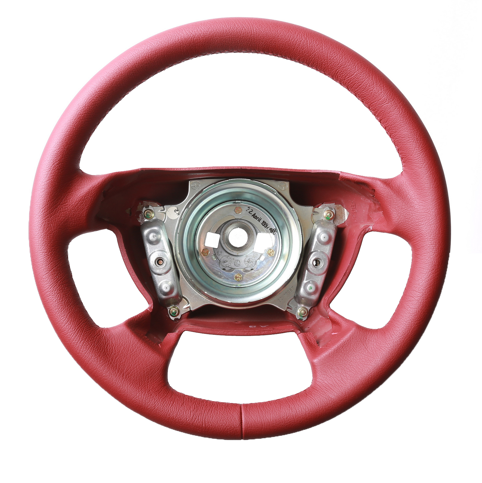 Mercedes Lenkrad CLK W208 SLK R170 Cabrio Klassisch  rot nur genarbt Naht rot