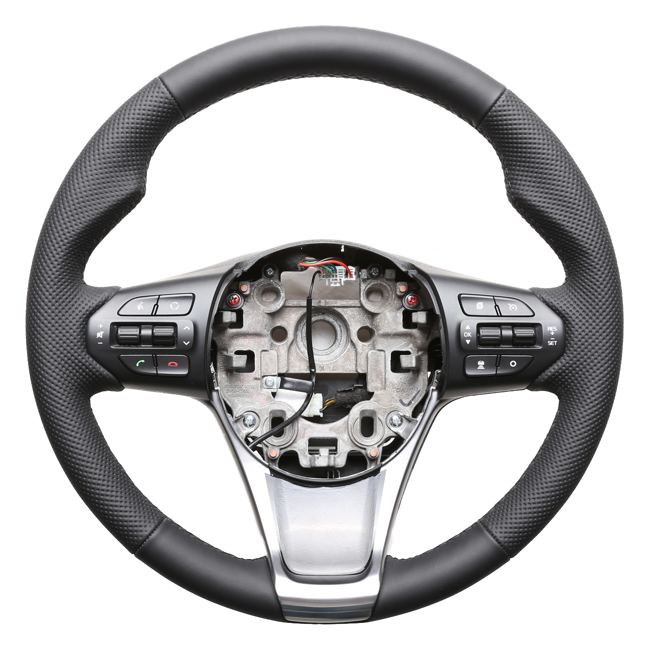 KIA Lenkrad Sorento III Daumenauflagen Kombibezug Naht schwarz