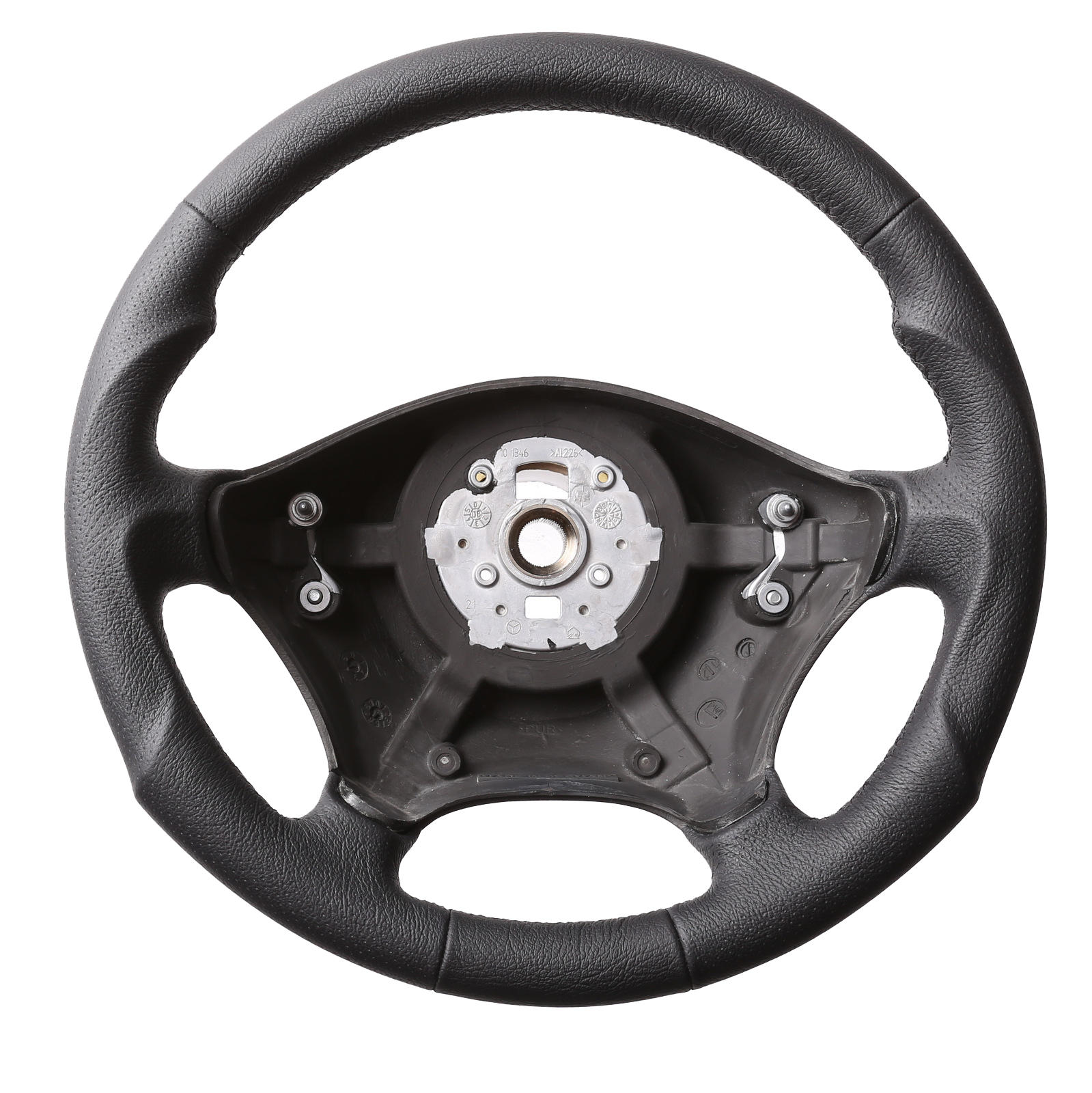 VW Lenkrad Crafter Tuning Kombibezug genarbt Naht schwarz