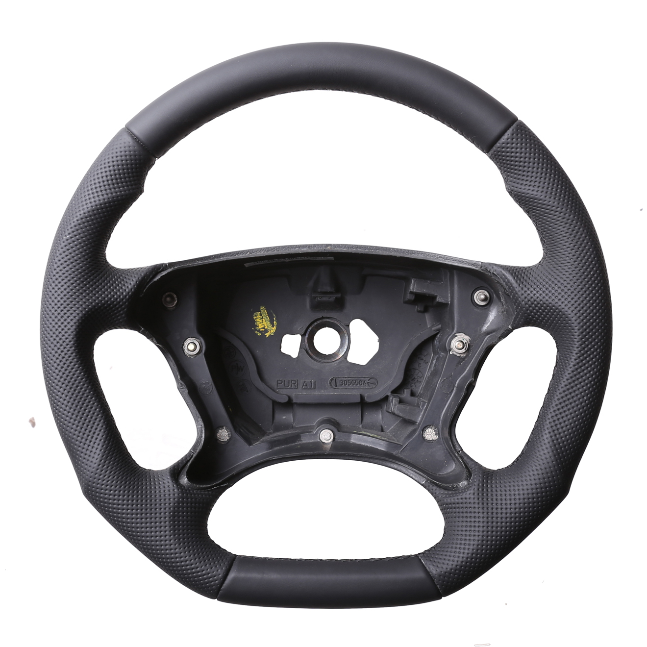 Mercedes Lenkrad R230 W209 W211 E G Klasse CLK SL Abgeflacht Kombibezug Naht schwarz