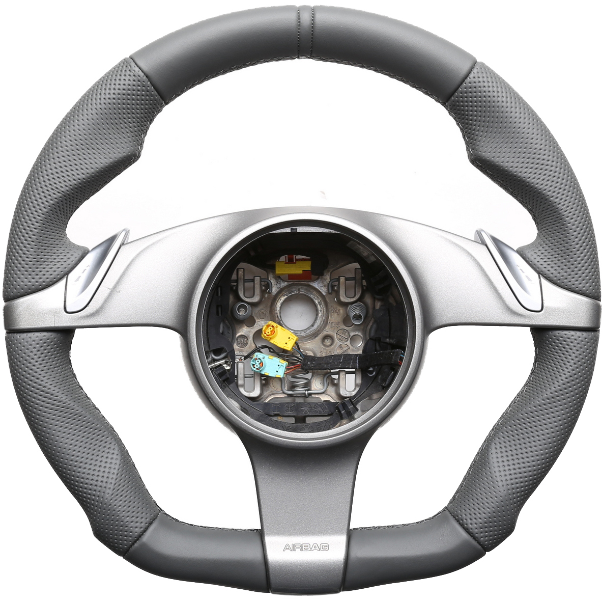 Porsche Lenkrad  911 958 970 987 997 Boxster Cayennne Carrera Abgeflacht Kombibezug 12Uhr Markierung