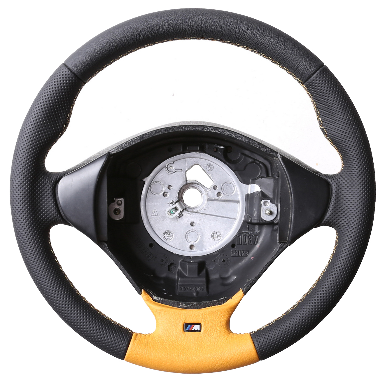 BMW Lenkrad E36 E38 E39 Z3 M-Sport Bicolor orange Kombibezug Naht orange