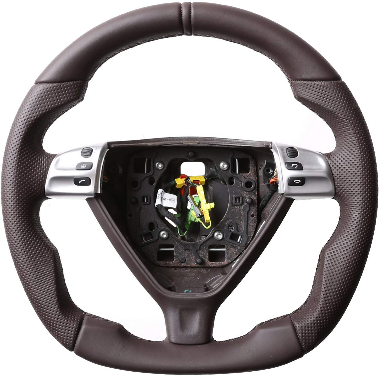 Porsche Lenkrad 911 997 Boxster Cayman 987 braun Abgeflacht NEU Kombibezug 12 Uhr Markierung braun