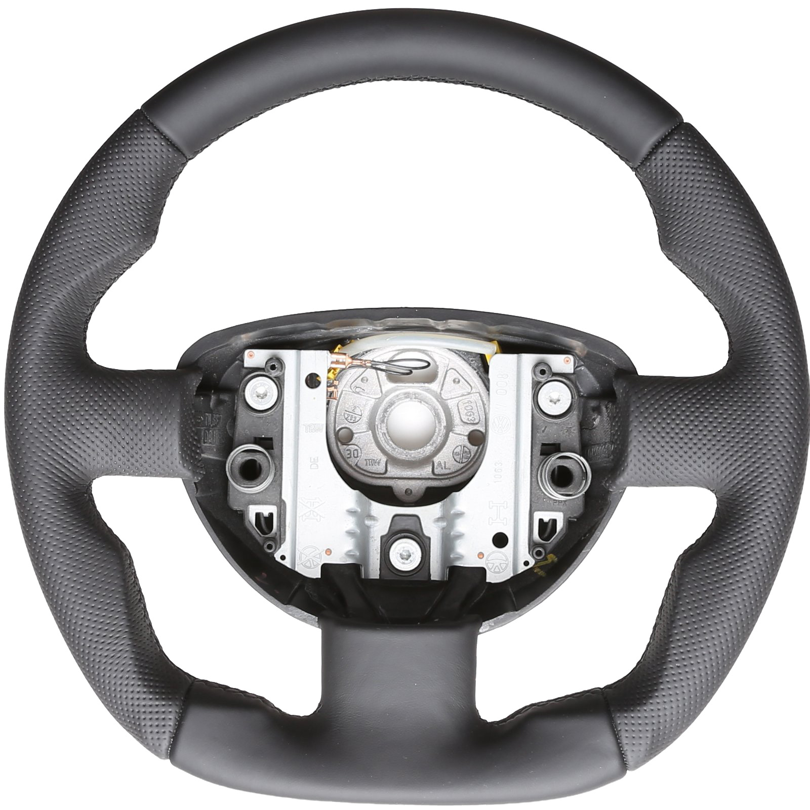 VW Lenkrad Beetle Abgeflacht NEU Kombibezug Naht schwarz