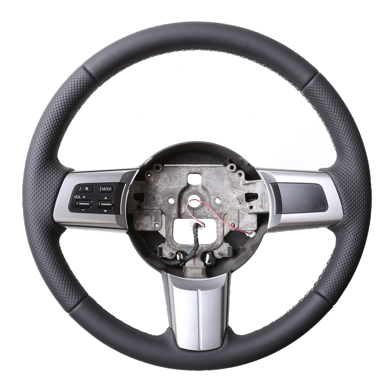 Mazda Lenkrad MX 5 Kombibezug Naht silber