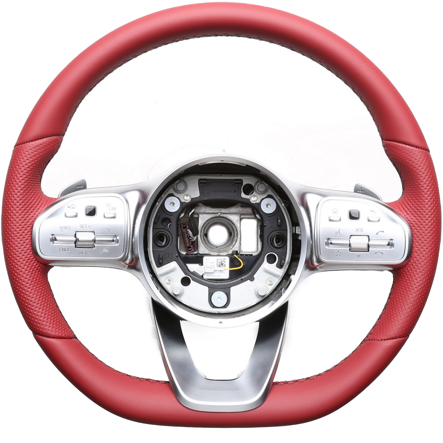 Mercedes Lenkrad B-Klasse W247 GLA H247 GLE C167 Sprinter B907 Kombibezug rot Naht rot