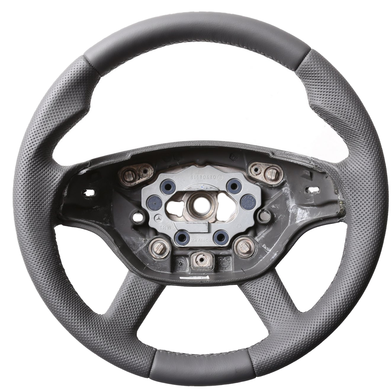 Mercedes Lenkrad W221 S-Klasse W216 CL grau Daumenauflagen Kombibezug Naht grau