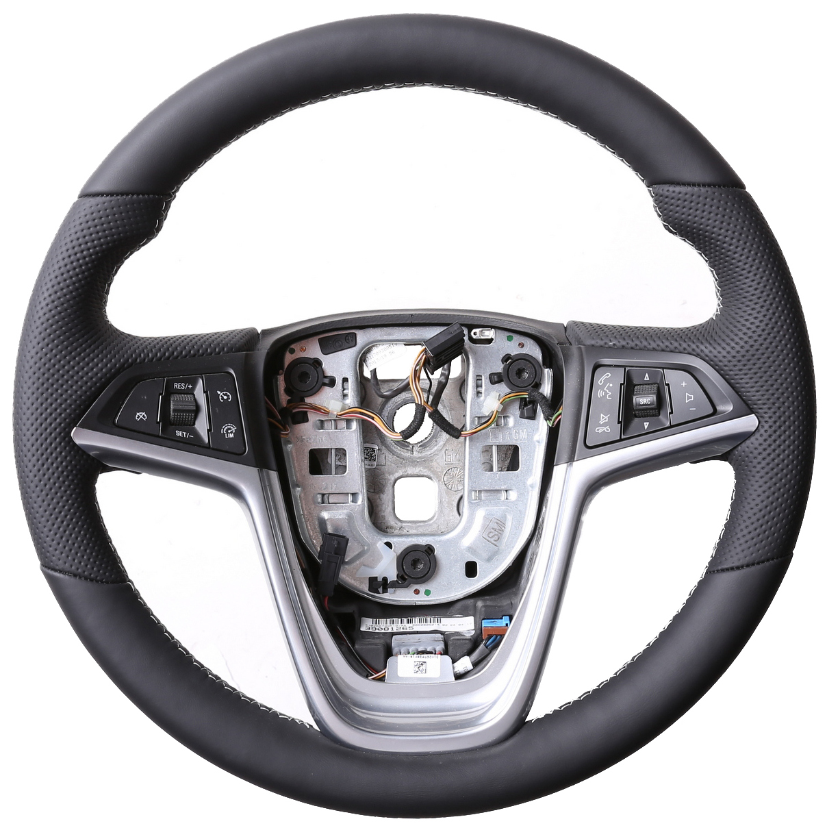 Opel Lenkrad Astra J Zafira C Insignia A Cascada Meriva Mokka Kombibezug Naht silber