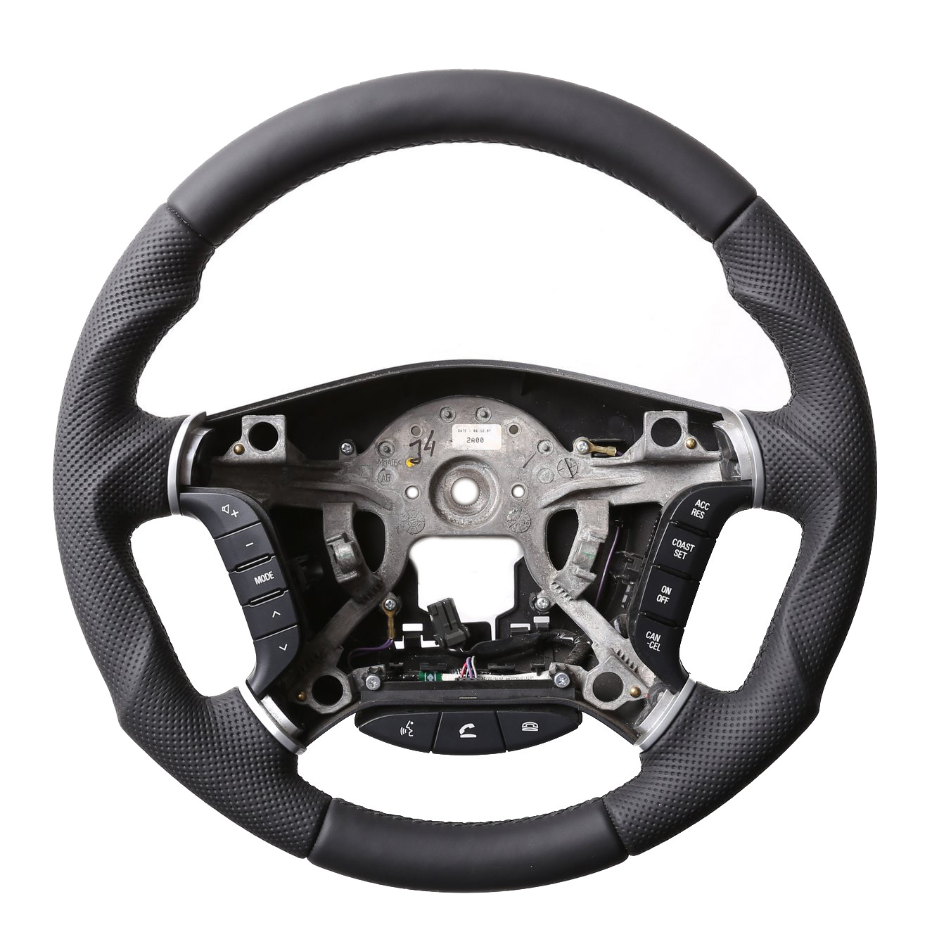 Mitsubishi Pajero Lenkrad V80 V90 V20 Tuning Kombibezug Naht schwarz