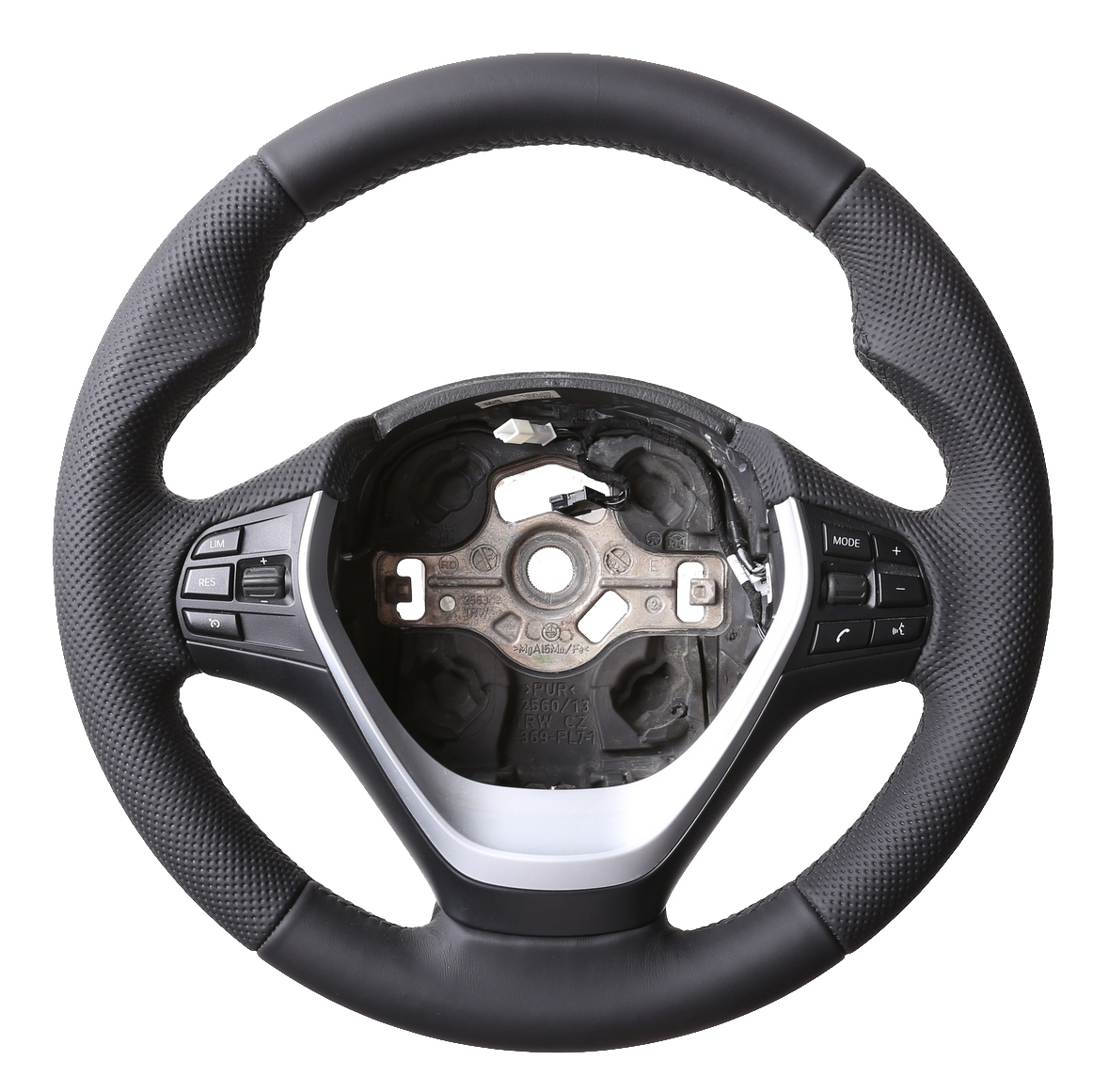 BMW Lenkrad F15 F20 F21 F22 F30 F31 F32 F33 F34 GT Daumenauflagen Kombibezug Naht schwarz