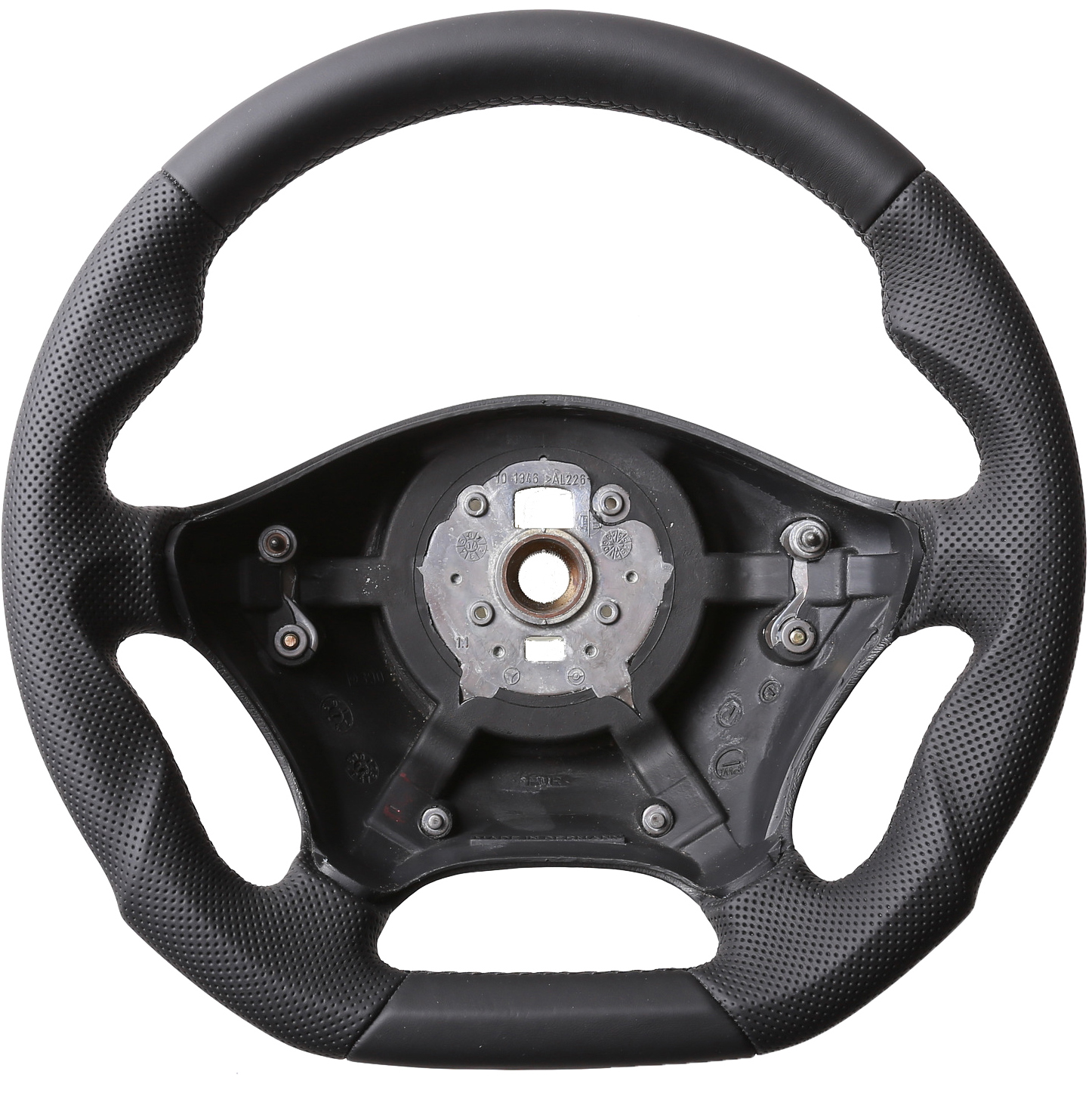 Mercedes Lenkrad W639 Vito Viano W906 Sprinter Abgeflacht Kombibezug Naht schwarz